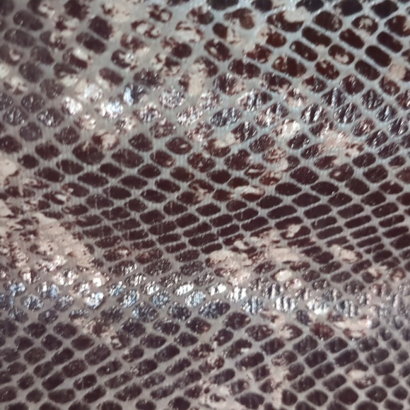 2pc* VINTAGE snakeskin suede look suit. Decorative closure 2 front pkt dbl lapel - Picture 9 of 15